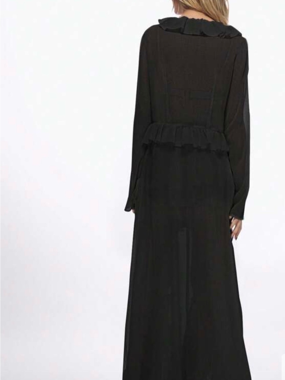 MISSGUIDED Ruffled Longline Blouse - Picture 4 of 4